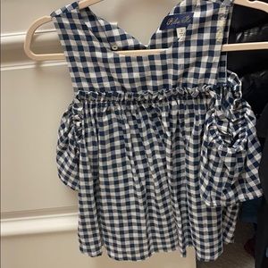 plaid shirt off the shoulder